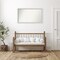 Eva White Silver Narrow Non-Beveled Custom Framed Bathroom Vanity Wall Mirror
